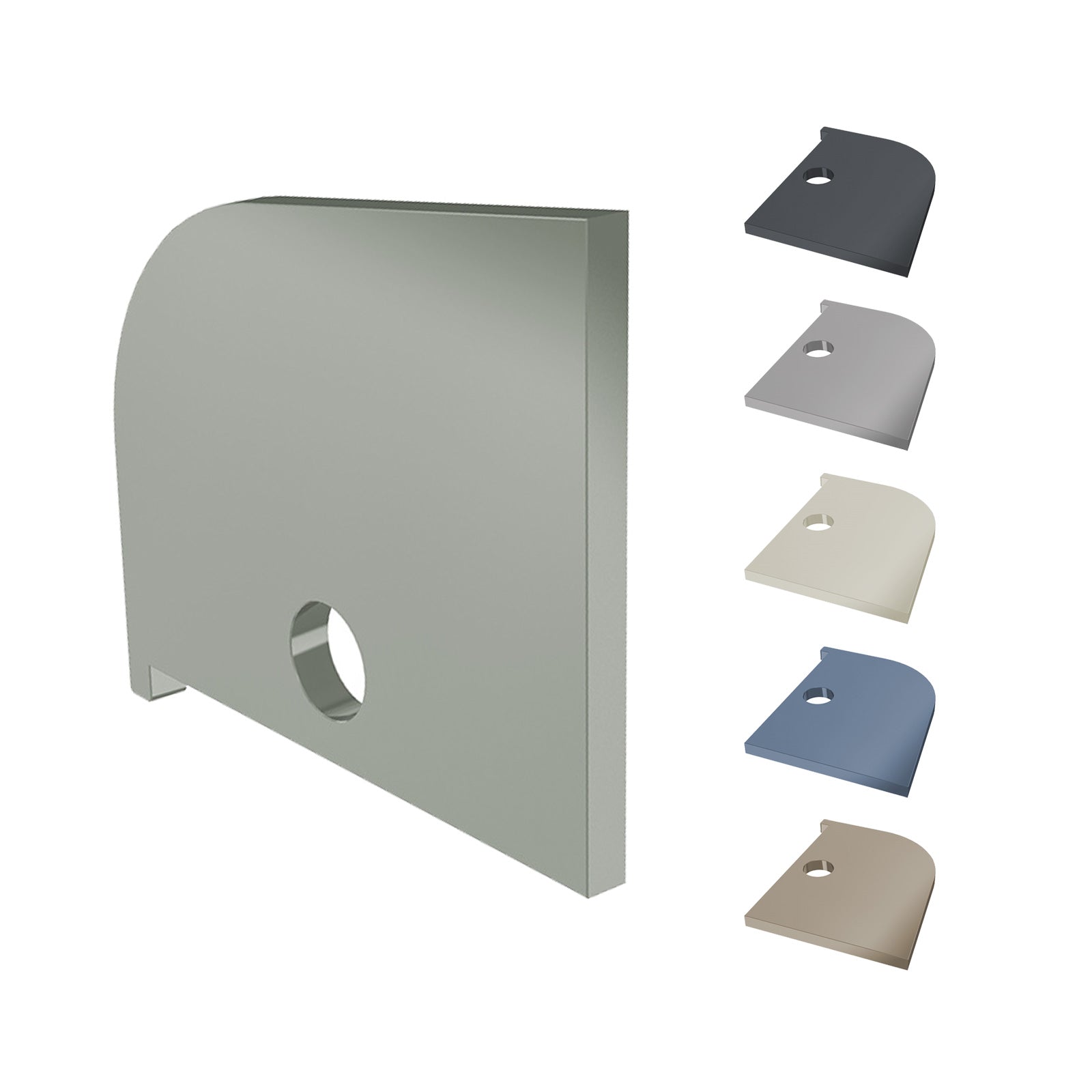 Anthracite Grey Window Head Trim End Cap for Coastline Shiplap Cladding – Anthracite Grey