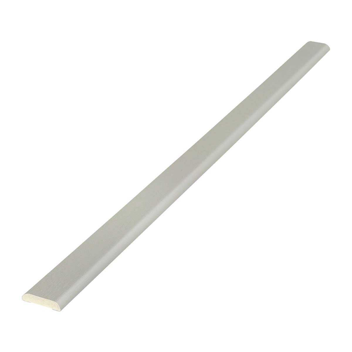 Irish Oak 25mm D-Mould PVC Architrave Window Trim Plastic Finishing Strip - Agate Grey