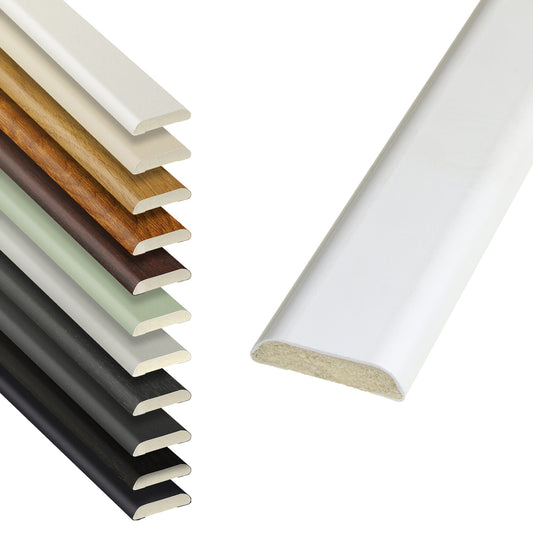 Agate Grey 25mm D-Mould PVC Architrave Window Trim Plastic Finishing Strip - Agate Grey