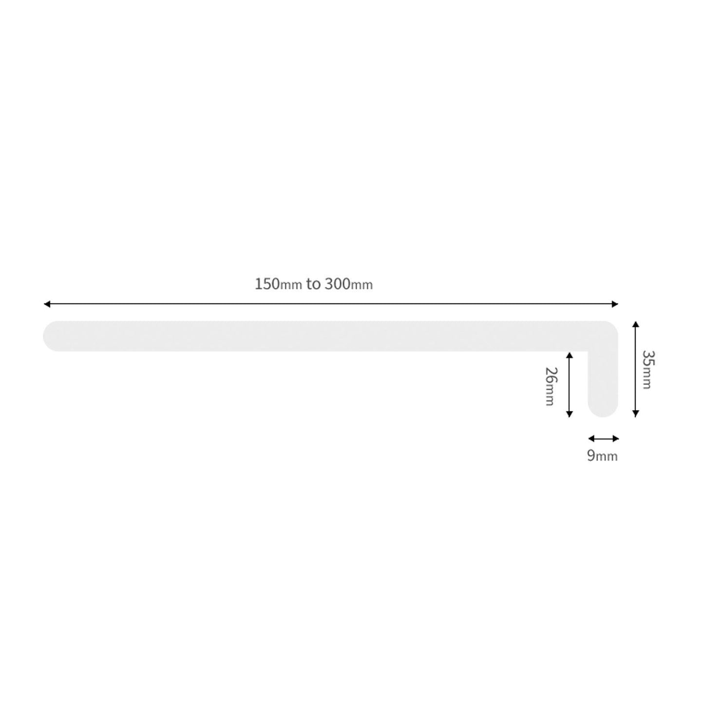 175mm White Window Board Cill Capping uPVC Plastic Cover (1m)