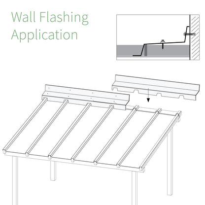 EZ Glaze Aluminium Wall Flashing Trim (2m) EZ Glaze Aluminium Wall Flashing Trim (2m)