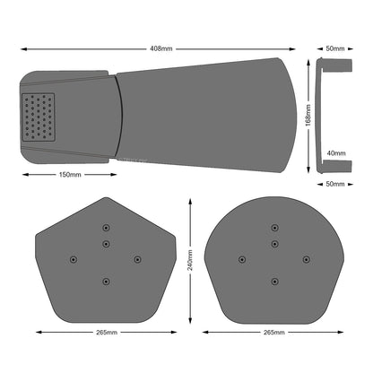 Dimensions of the EasyVerge U Universal Roof Dry Verge Kit EasyVerge U Universal Roof Dry Verge Kit