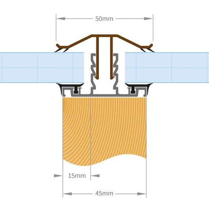 Exitex Capex Snap Down Glazing Bar