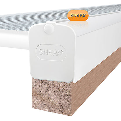 4m SNAPA Snap-Fix Push-Fit Roof Glazing Gable Bar for Polycarbonate Lean-to