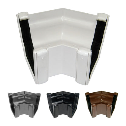 135° External Corner Anthracite Grey FloPlast Niagara Ogee 110mm Gutter parts