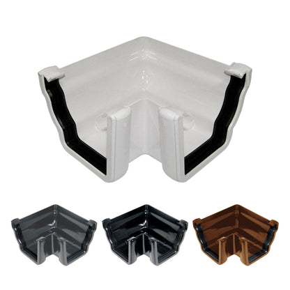 135° External Corner Brown FloPlast Niagara Ogee 110mm Gutter parts