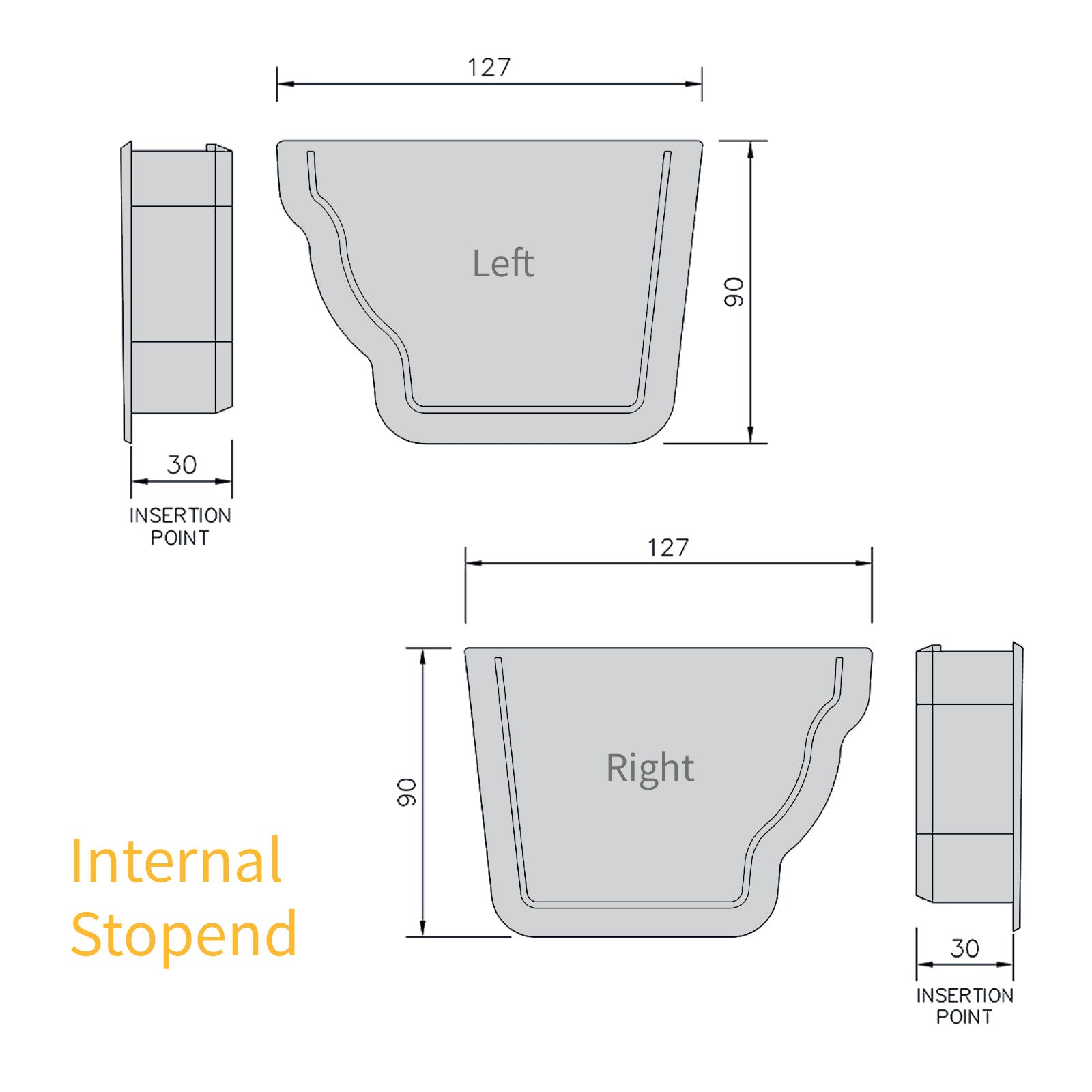 Fascia Bracket Brown FloPlast Niagara Ogee 110mm Gutter parts