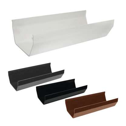 Black Square Line (114mm) Gutter Parts from FloPlast