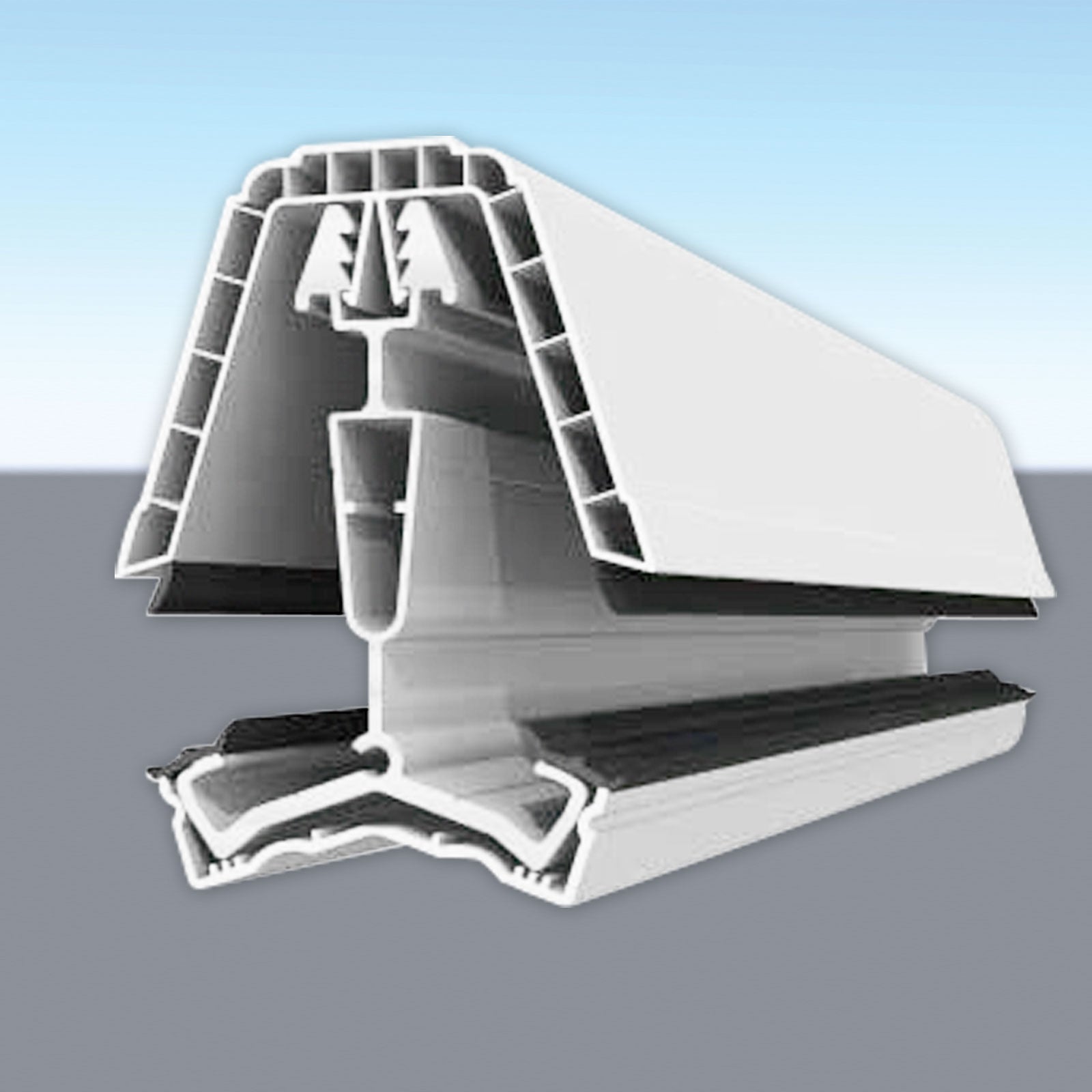 Dome 2m Ultraframe CAPA Transom Top Cap uPVC Conservatory Roof Spar Replacement Capping