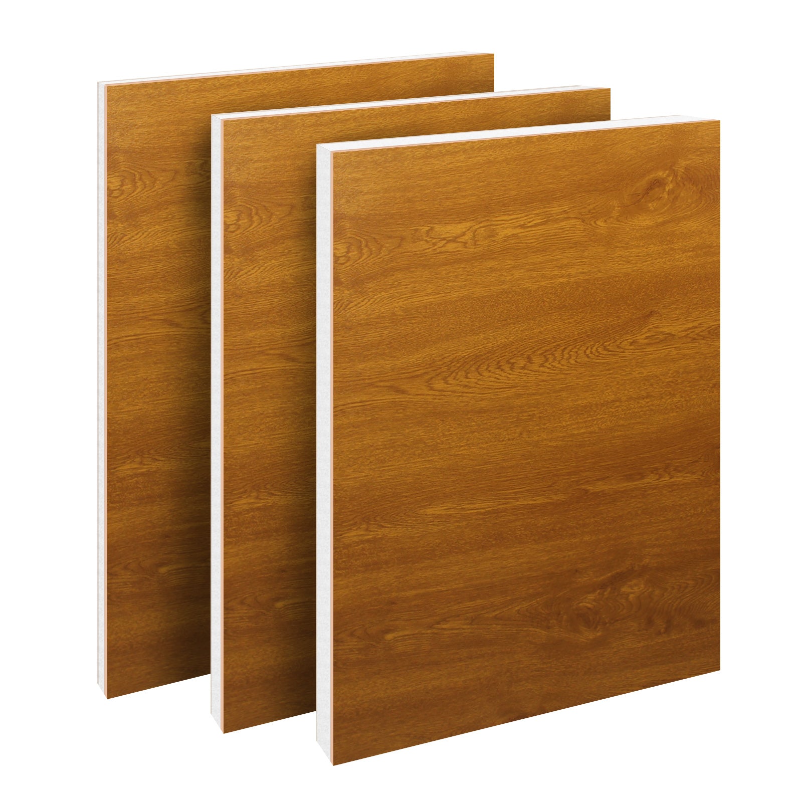 Golden Oak/Golden Oak 28mm Golden Oak/White, 24mm uPVC Flat Door Panel (700mm x 900mm)