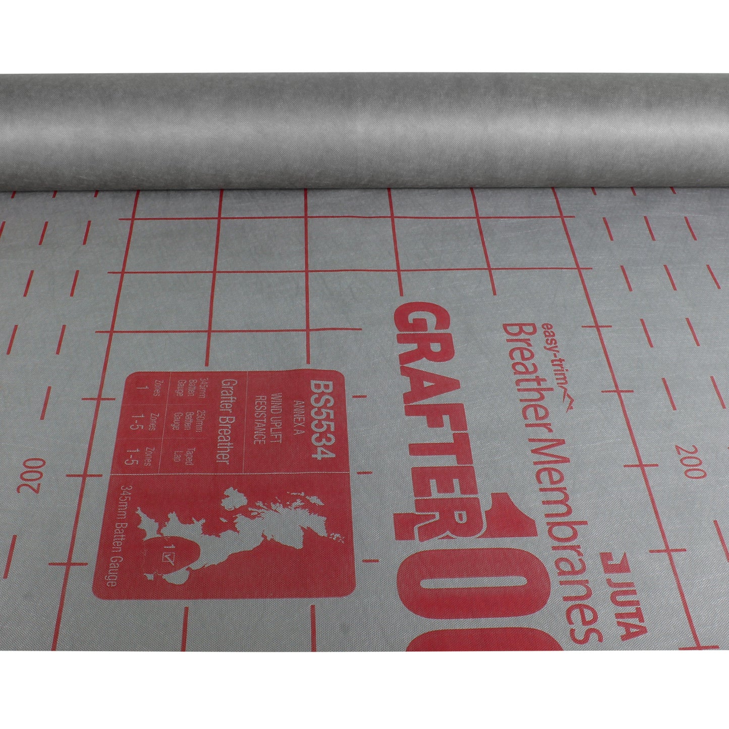 1m x 20m (20 sqm) Easy-Trim Grafter 100 Breather Membrane Roofing Felt