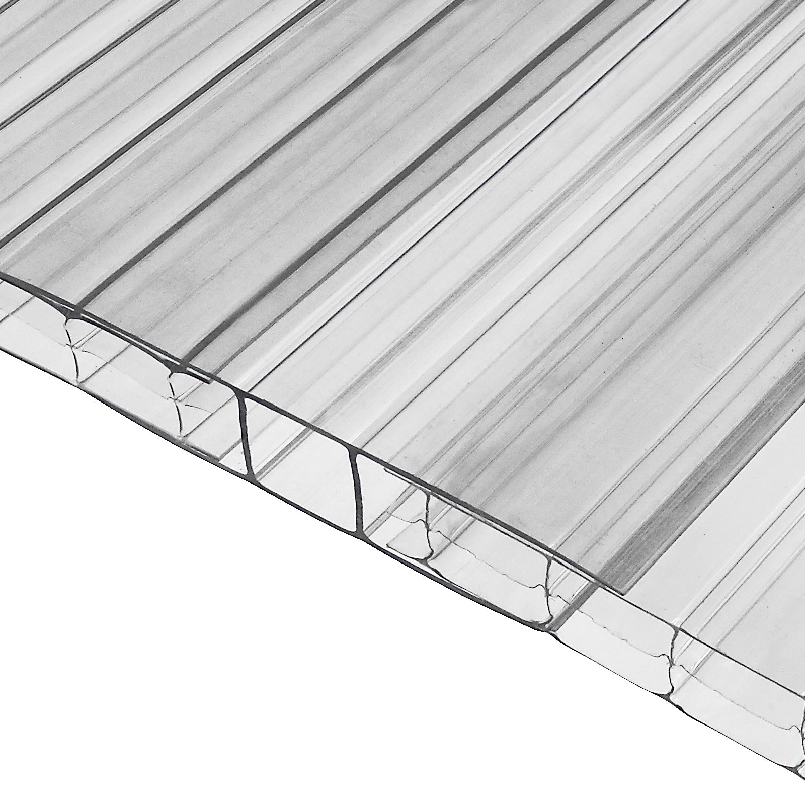 6mm 3m Clear H-Section Joining Strip Muntin for Multiwall Polycarbonate Sheets - 10mm x 2m