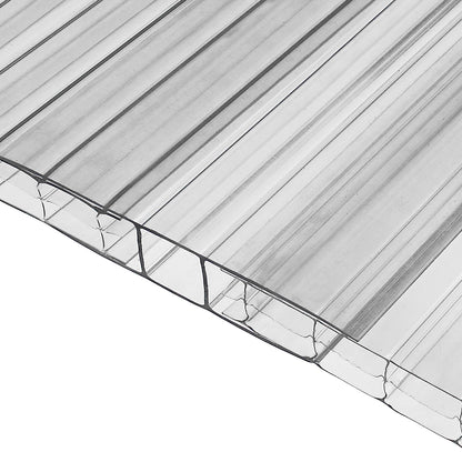 6mm 3m Clear H-Section Joining Strip Muntin for Multiwall Polycarbonate Sheets - 10mm x 2m