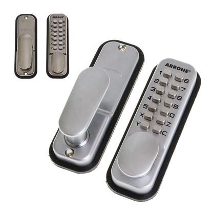 Chrome (Matt) Keyless Entry Digital Push Button Door Lock