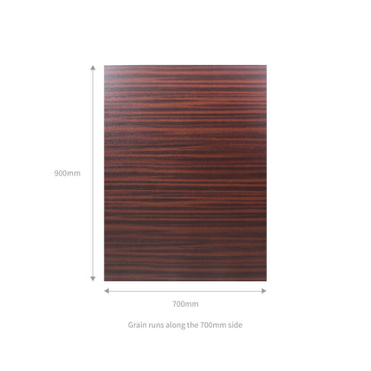 Mahogany/Mahogany 28mm Mahogany/White, 20mm uPVC Flat Door Panel (700mm x 900mm)