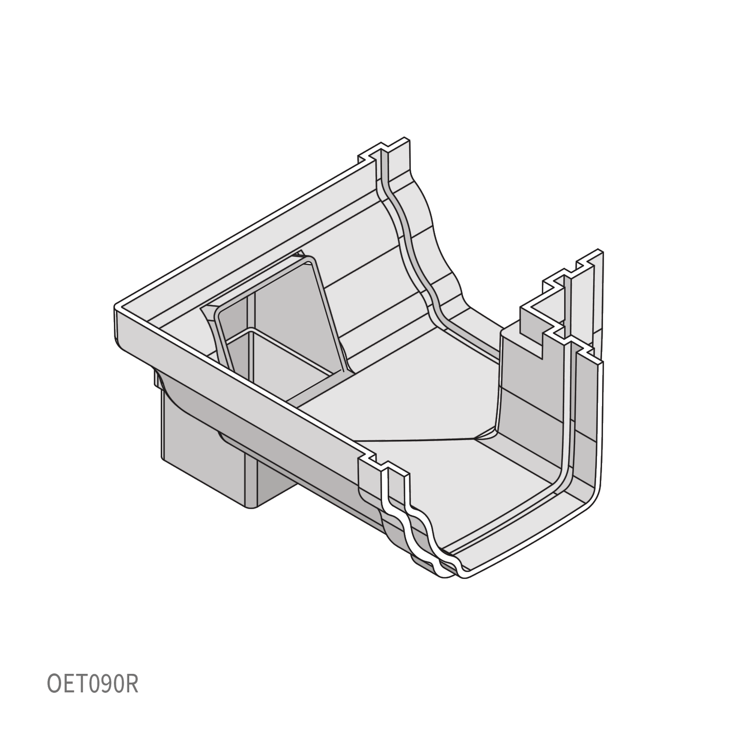 150° External Corner Black Marley Classic Ogee Profile Gutter System for Ultraframe Conservatory Roofs and Homes