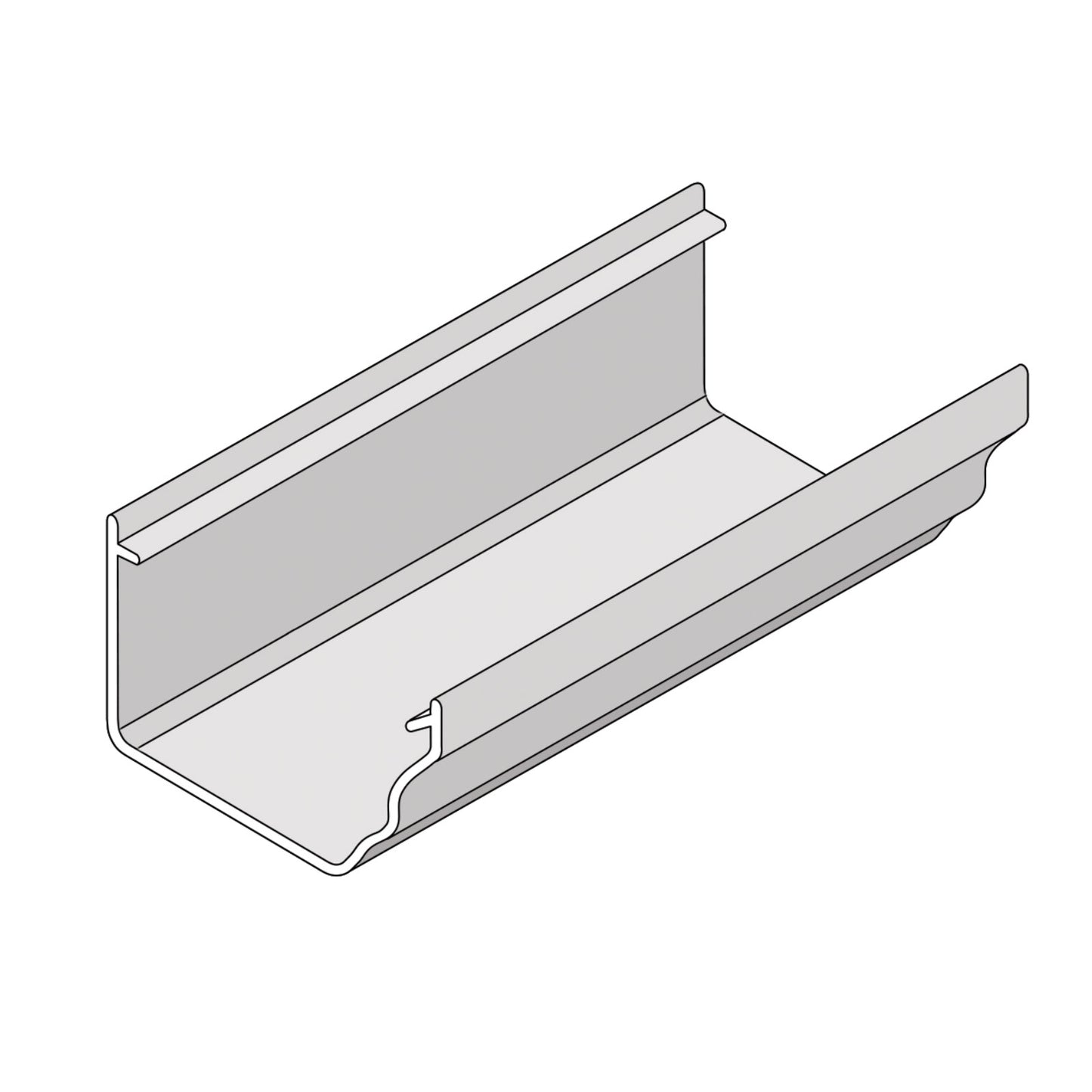 White 2m Marley Classic Ogee Profile PVCu Gutter for Ultraframe Conservatories and Homes