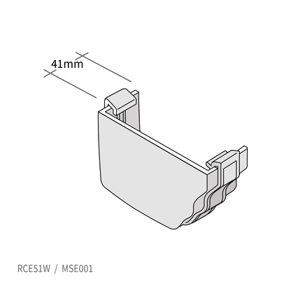 90° Internal Corner Black Marley Classic Ogee Profile Gutter System for Ultraframe Conservatory Roofs and Homes