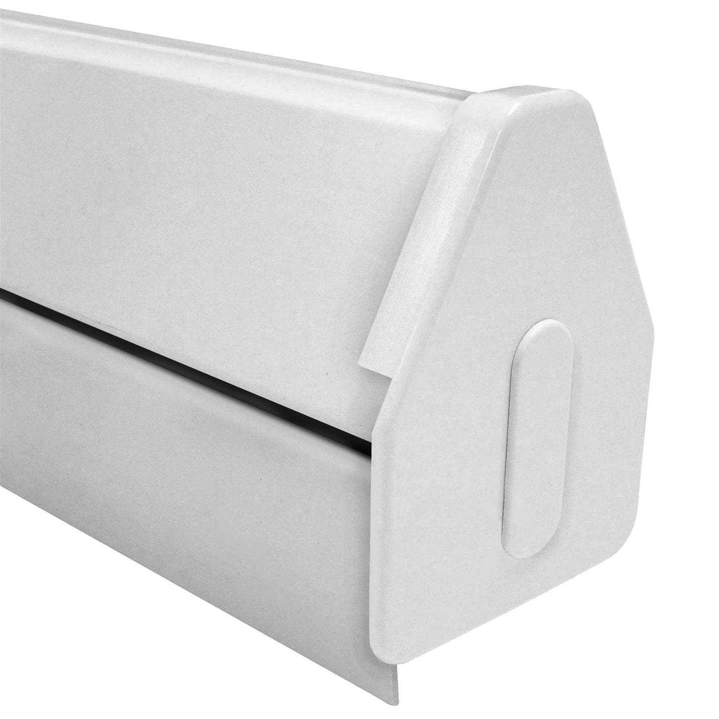 White 4m Heavy Duty Self-Supporting Gable Starter Glazing Bar for Conservatory Lean-to Roof