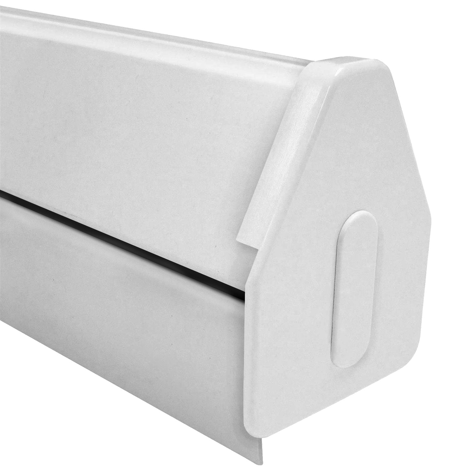 White 4m Heavy Duty Self-Supporting Gable Starter Glazing Bar for Conservatory Lean-to Roof