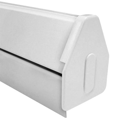 White 4m Heavy Duty Self-Supporting Gable Starter Glazing Bar for Conservatory Lean-to Roof