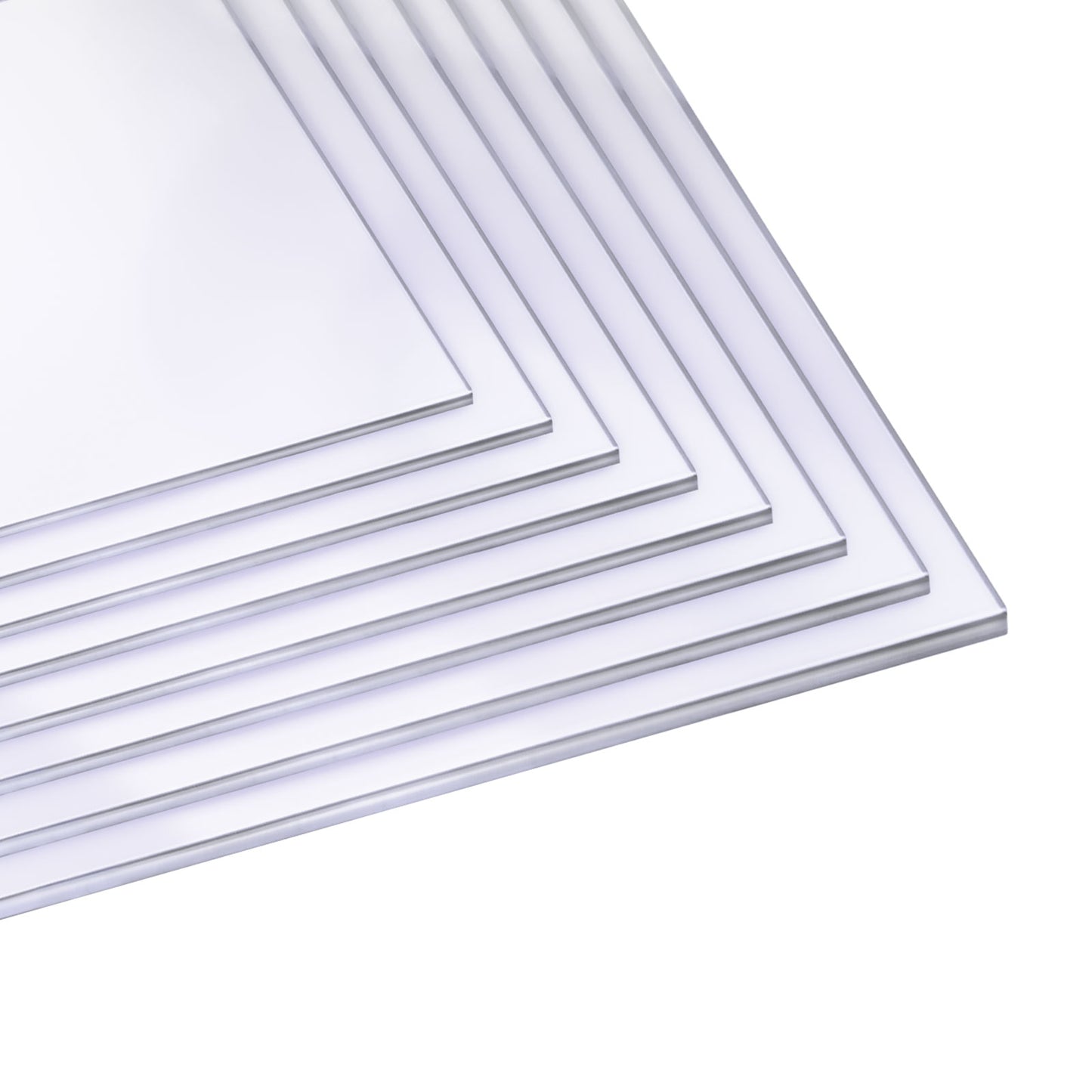 1220mm x 2440mm 2mm PALSUN UV2 Clear Solid Polycarbonate Flat Sheets Roofing