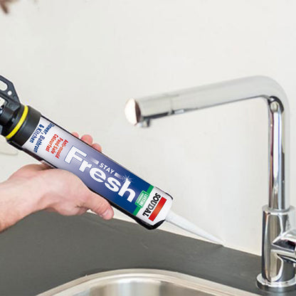 Soudal Stay Fresh Anti-Mould Sanitary Silicone Sealant Soudal Stay Fresh Anti-Mould Sanitary Silicone Sealant