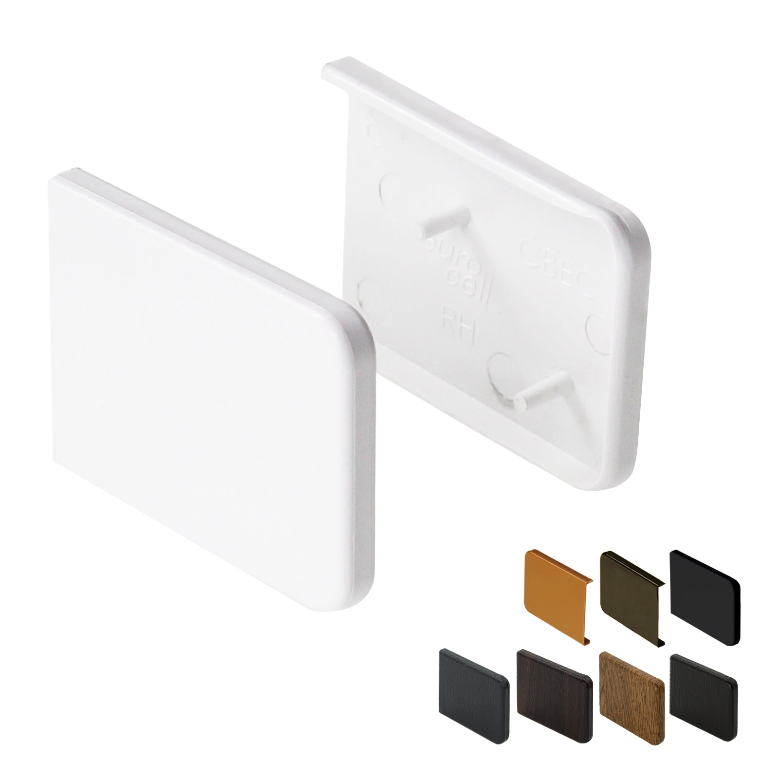 Caramel Short End Caps for Window Cill Capping Cover (Pair)