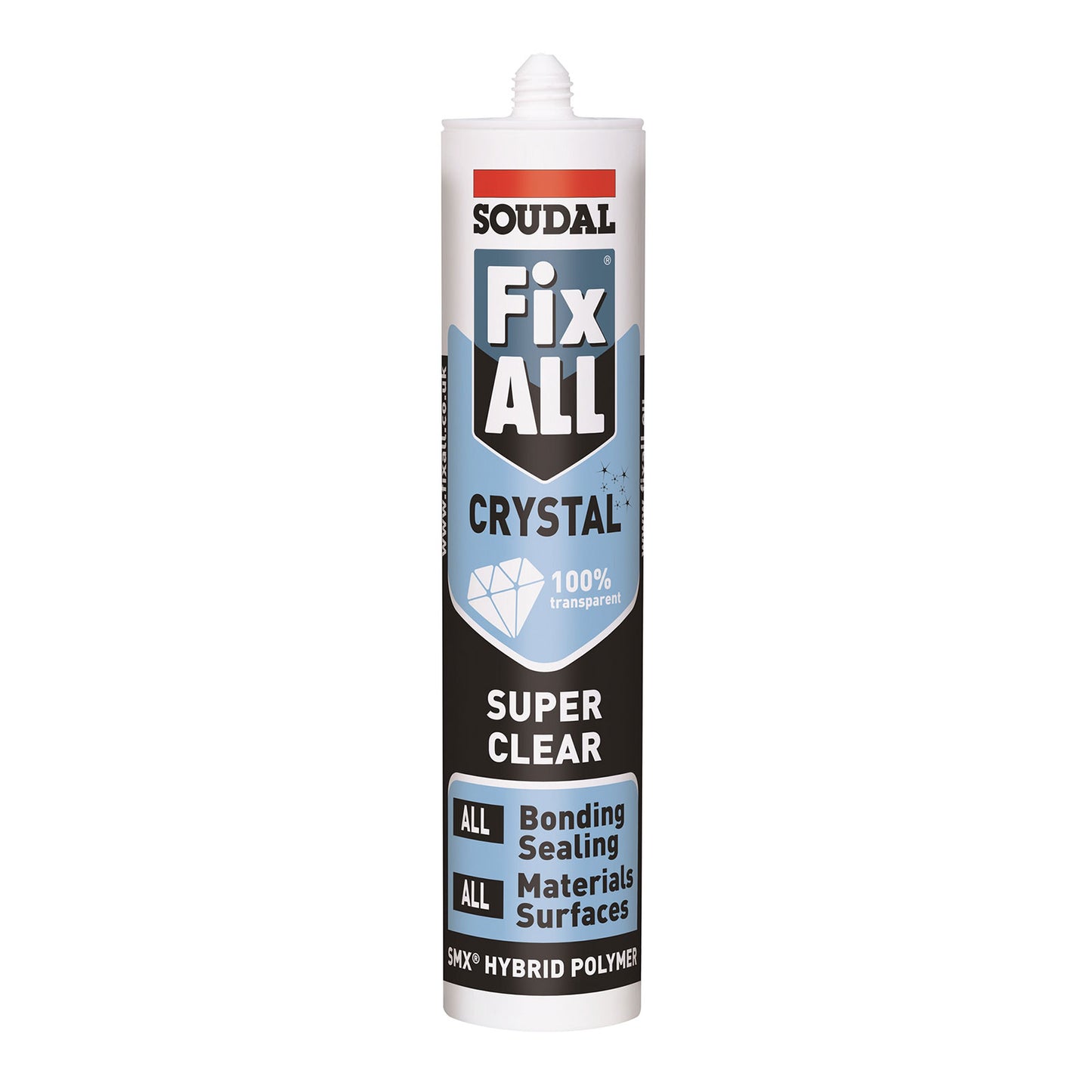 Soudal Fix ALL Crystal Clear Silicone Sealant Adhesive Soudal Fix ALL Crystal Clear Silicone Sealant Adhesive