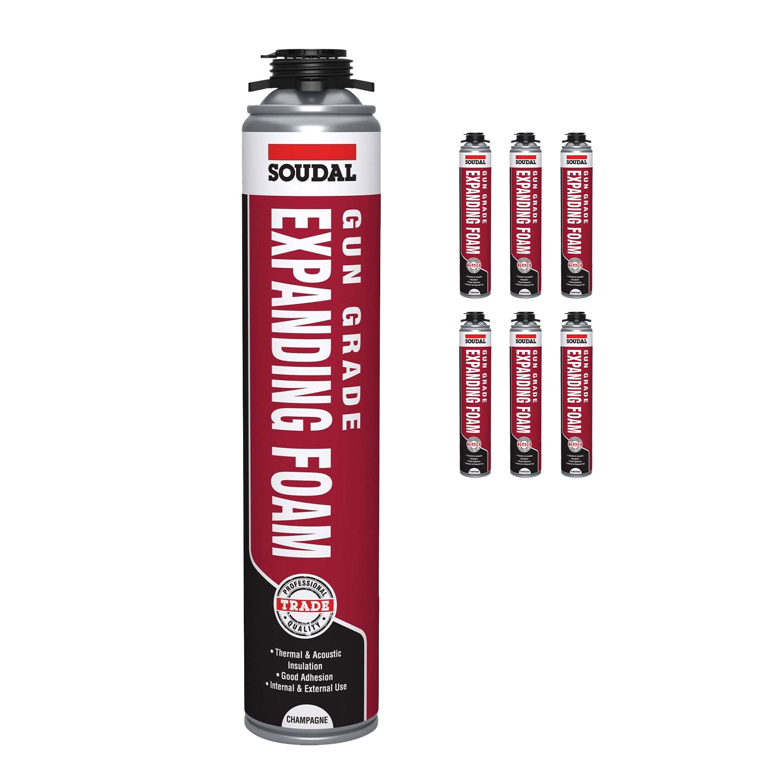 Soudal Expanding Foam Combi-Box with Applicator Gun and Cleaner Soudal Expanding Foam Combi-Box with Applicator Gun and Cleaner