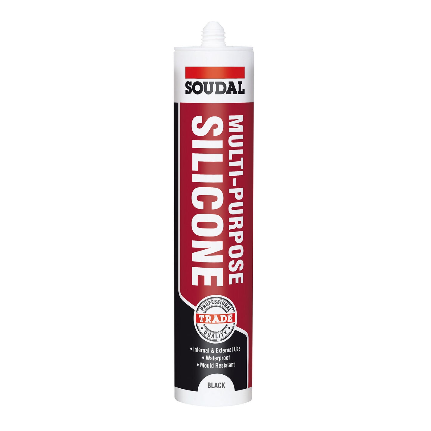 Brown Black Soudal Trade Multi-Purpose Silicone Joint Sealant