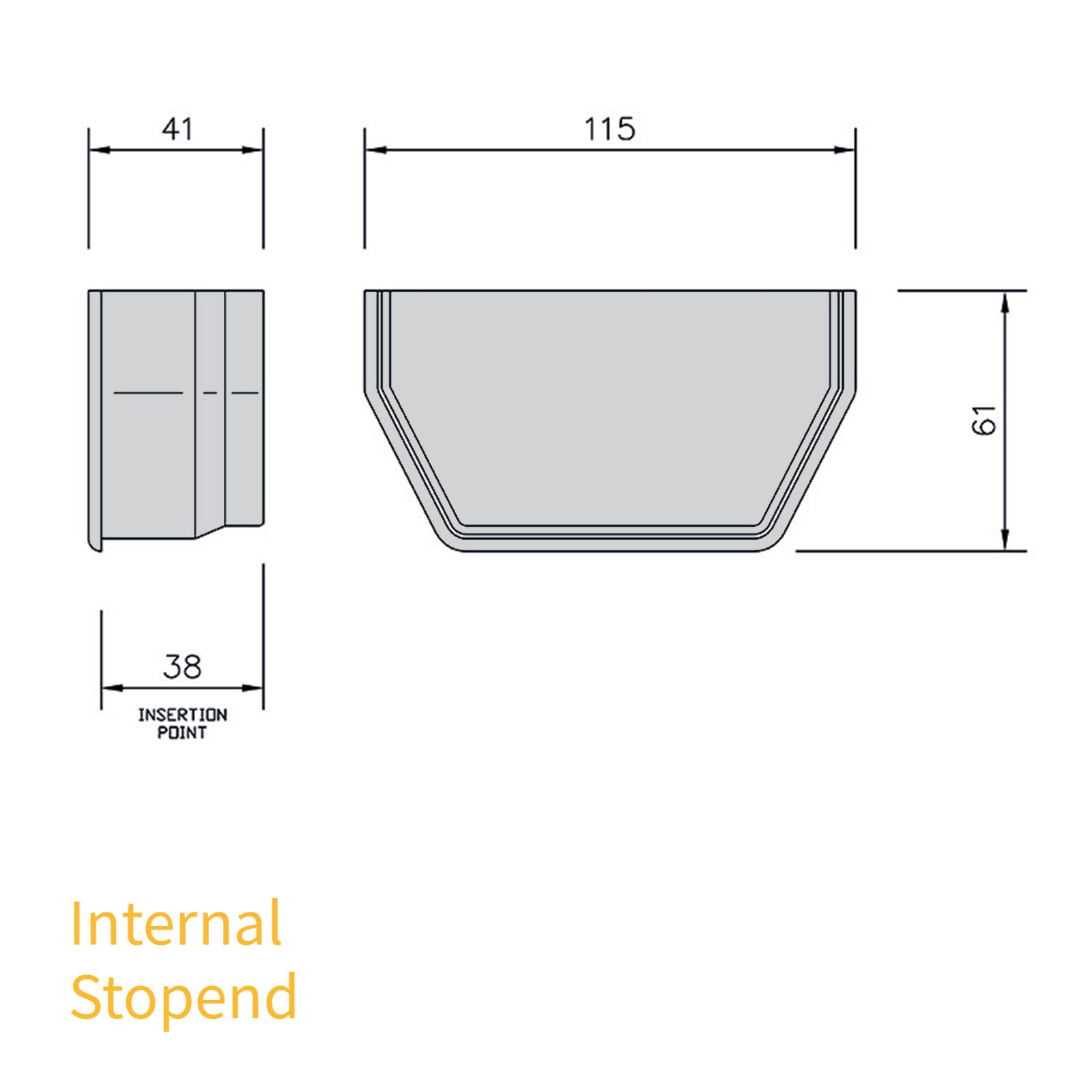 Fascia Bracket Brown FloPlast Square Line Gutter Parts