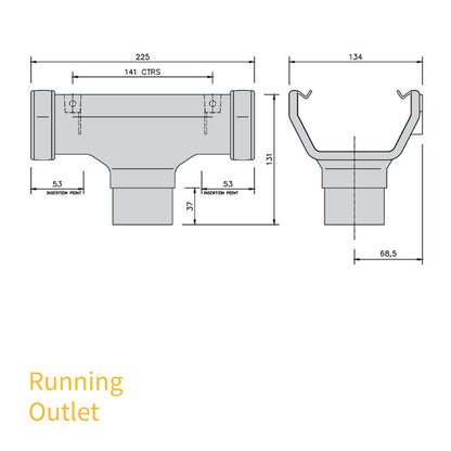 Clip Brown FloPlast Square Line Gutter Parts