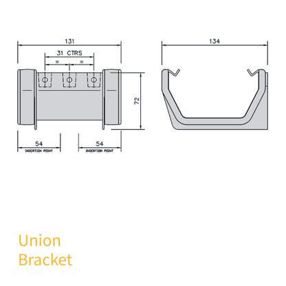 Running Outlet Black FloPlast Square Line Gutter Parts