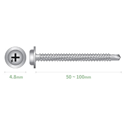 65mm StarPVCU WSR Baypole Window Frame Screws (4.8mm)