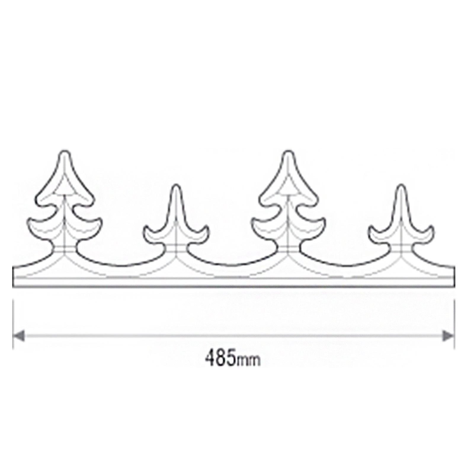 Mill (uncoated) Sunwood Ridge Cresting Strong Powder-Coated