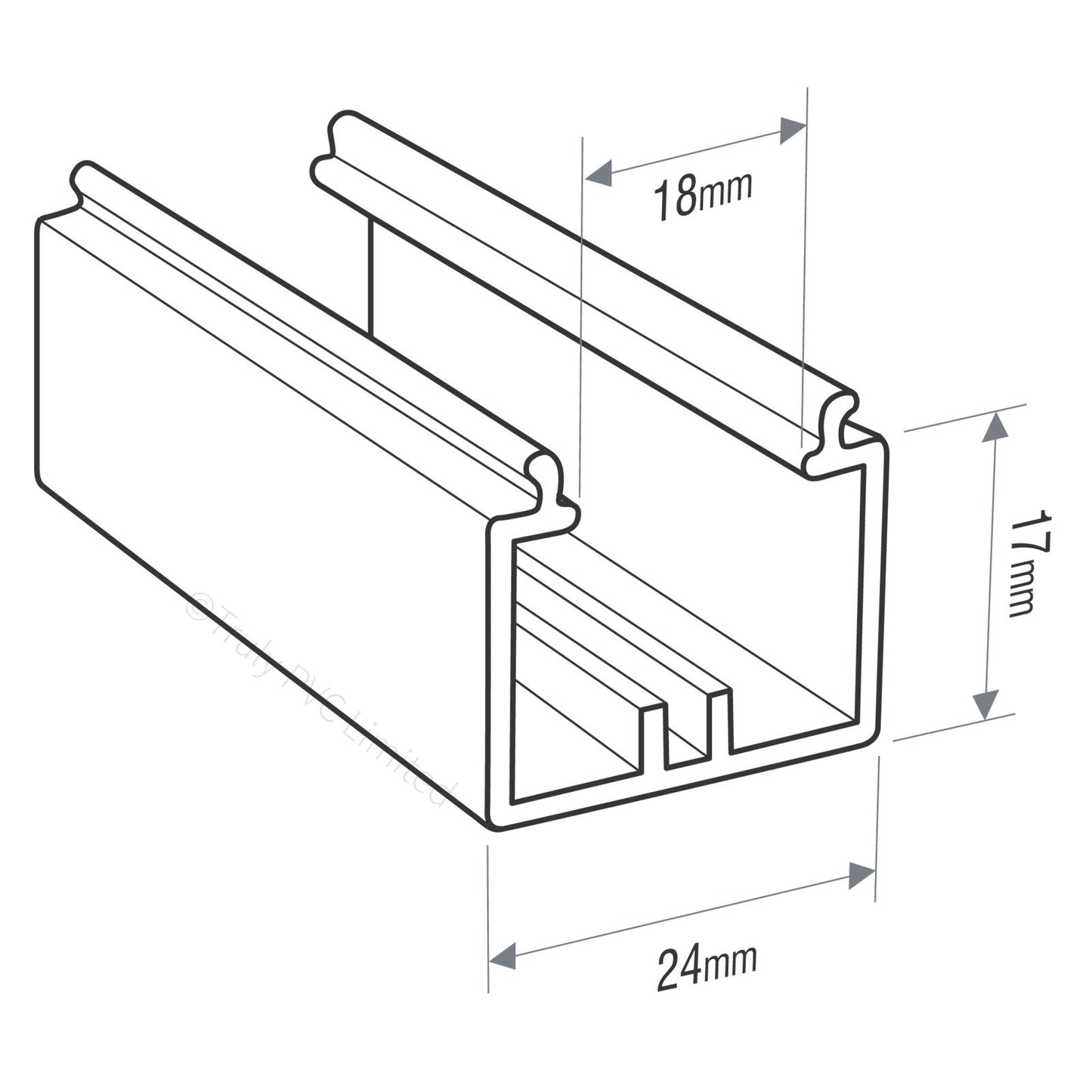 3m Sunwood Cresting Channel Powder-Coated 3m Sunwood Cresting Channel Powder-Coated