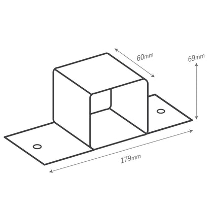 Self-Supporting Support Post Foot Plate Self-Supporting Support Post Foot Plate