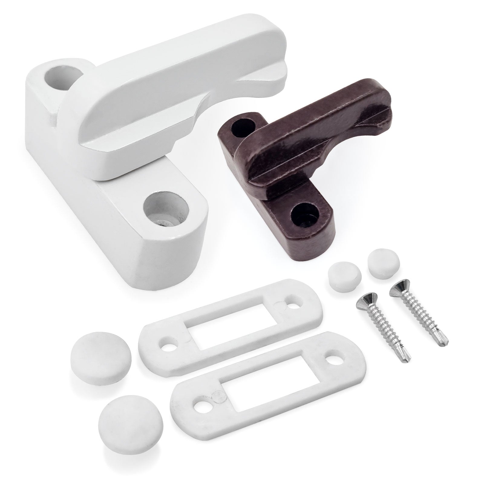 White Economy Sash Jammer Window & Door Restrictor Lock