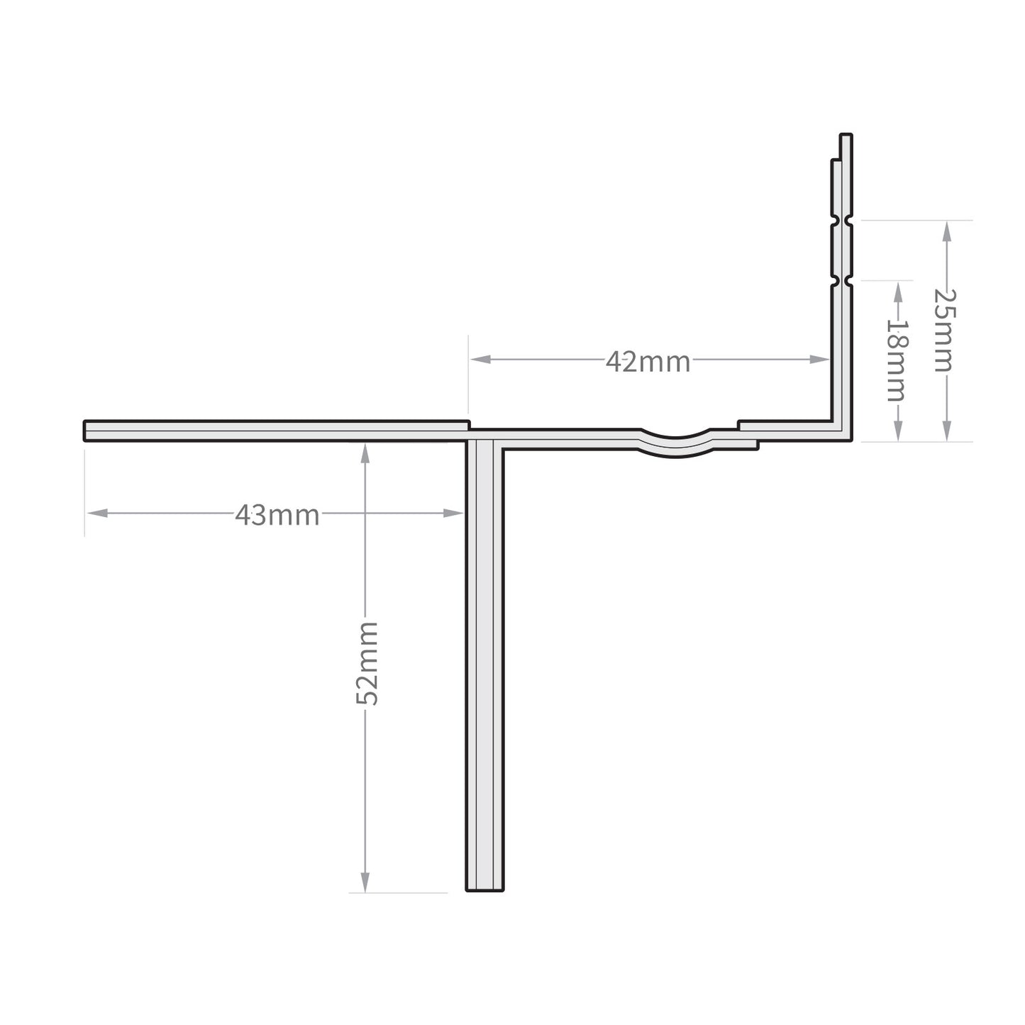 Tapco Slate Continuous Dry Verge Jointing Clip Tapco Slate Continuous Dry Verge Jointing Clip