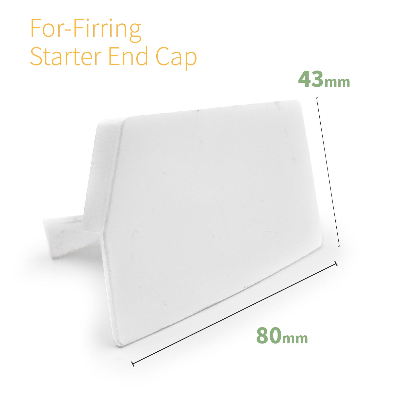 Starter Bar (With Firring) - Right Ultralite 500 End Cap for Intermediate and Starter Glazing Bars