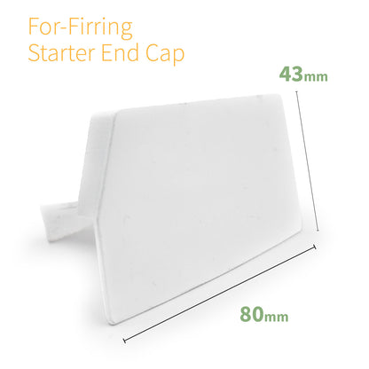 Starter Bar (With Firring) - Right Ultralite 500 End Cap for Intermediate and Starter Glazing Bars