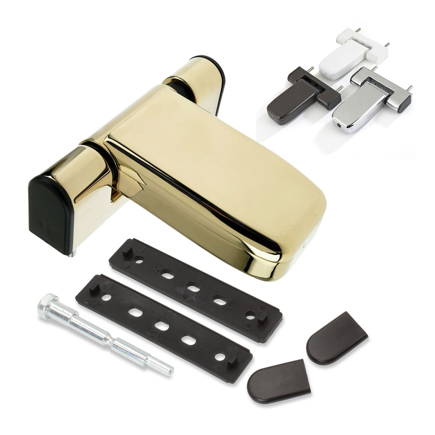 Gold (Polished) Yale 3D uPVC Door Flag Hinge Paddock Neon