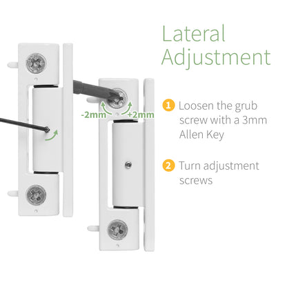 White 15° Yale Neon Butt Hinge uPVC Door Adjustable