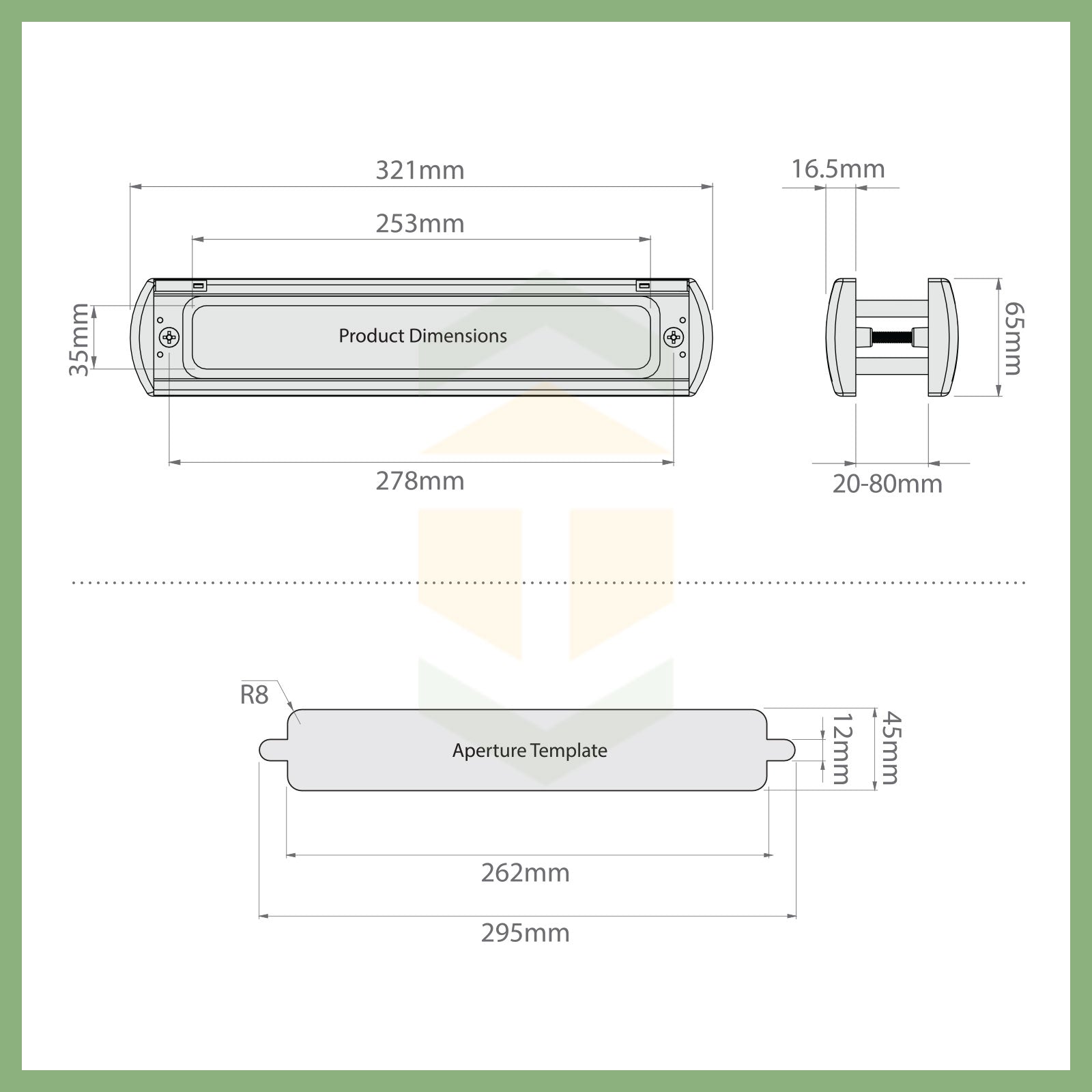 20-40mm Chrome (Polished) Yale Platinum Premium Letterplate Post box - 20-40mm, Chrome (Polished)