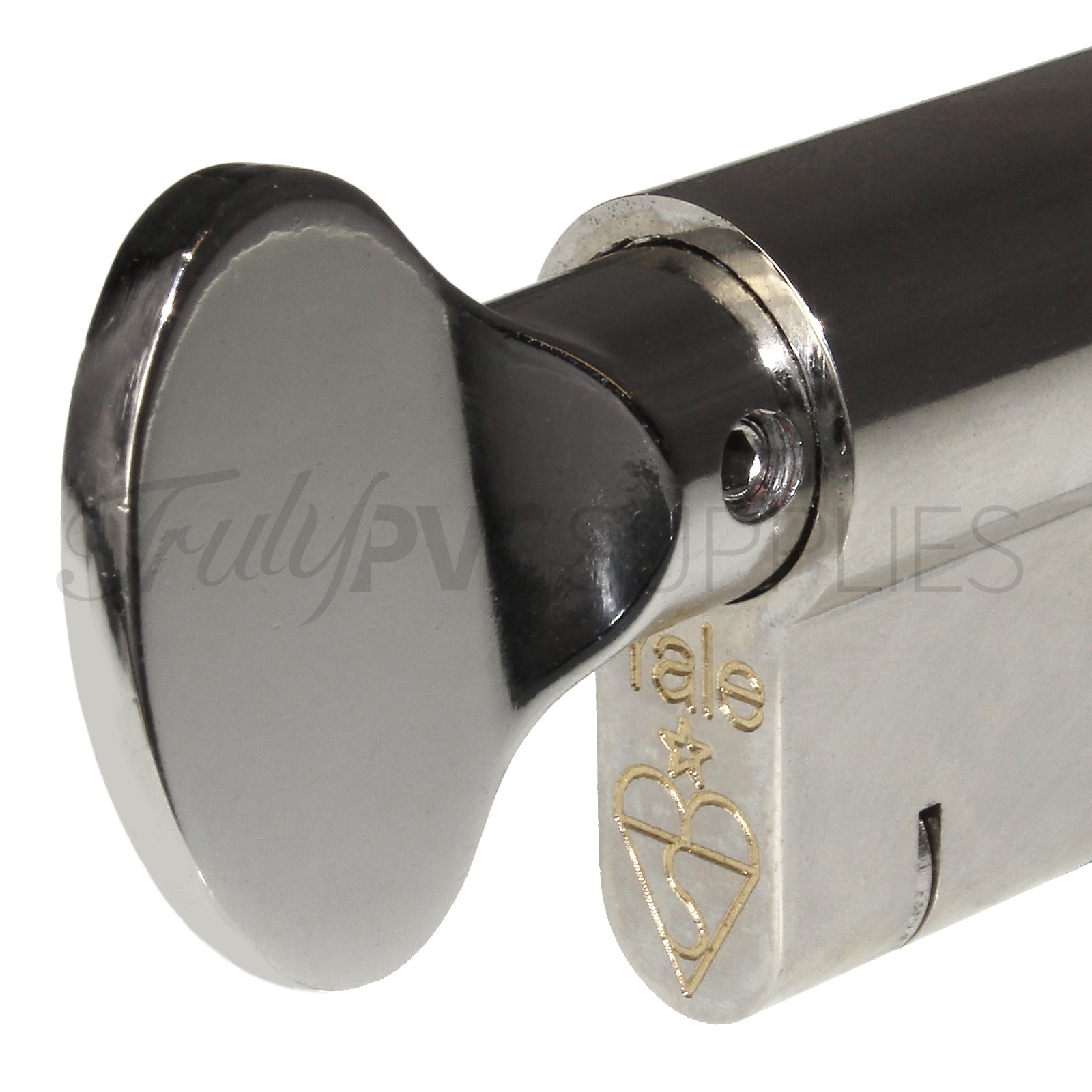 30/30 (60mm) 2 Extra (5 total) Nickel-Plated Yale Superior Thumbturn Euro Cylinder Door Lock