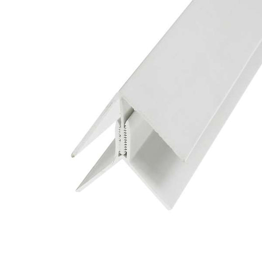 White 90° Internal/External Angle Corner Trim for uPVC Shiplap Cladding - White