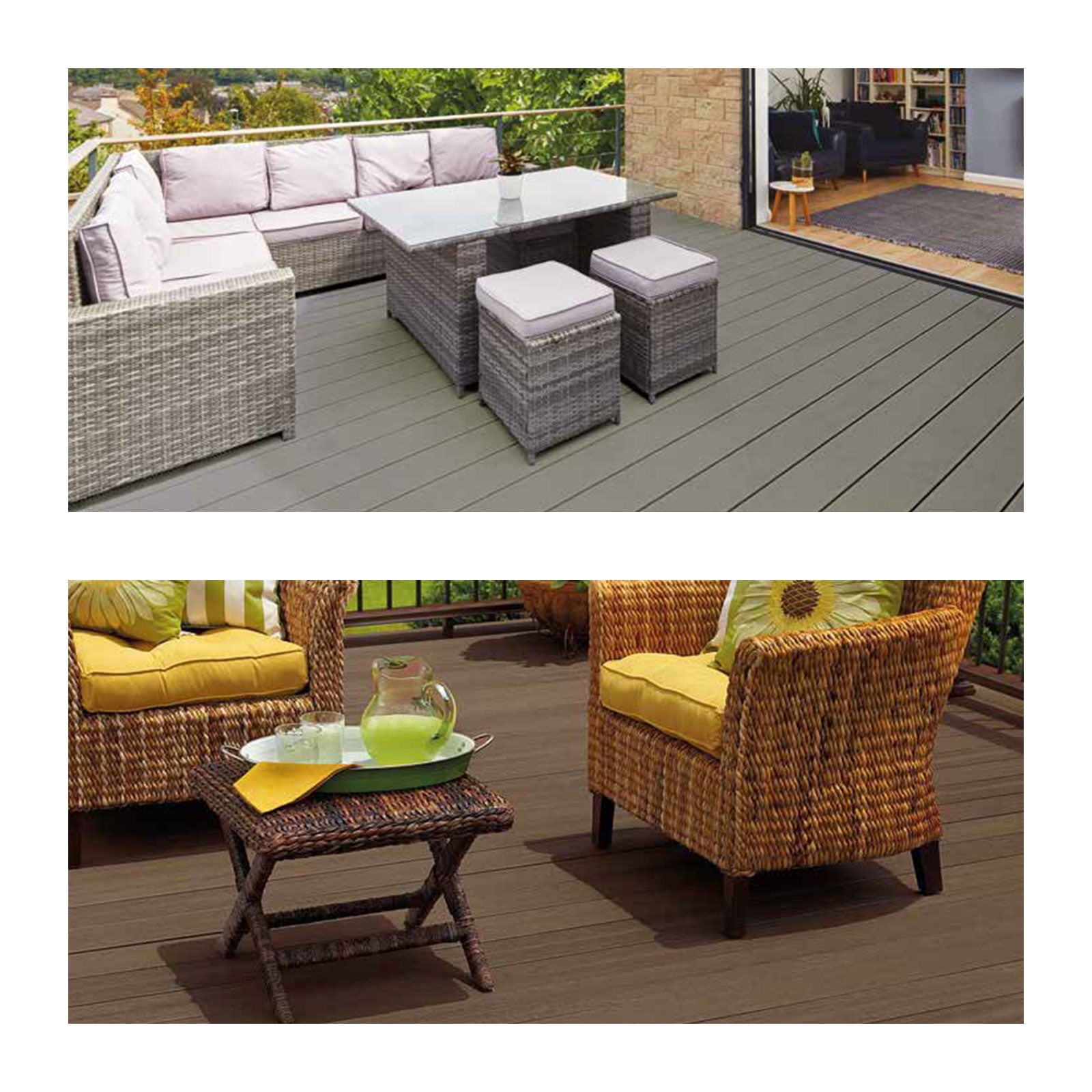 Composite Decking Hollow Board Patio Garden Veranda (3.66m) Composite Decking Hollow Board Patio Garden Veranda (3.66m)