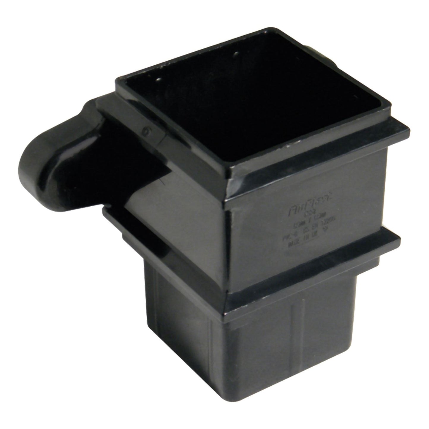 Socket (with Lugs) White FloPlast Square downpipe Gutter Parts