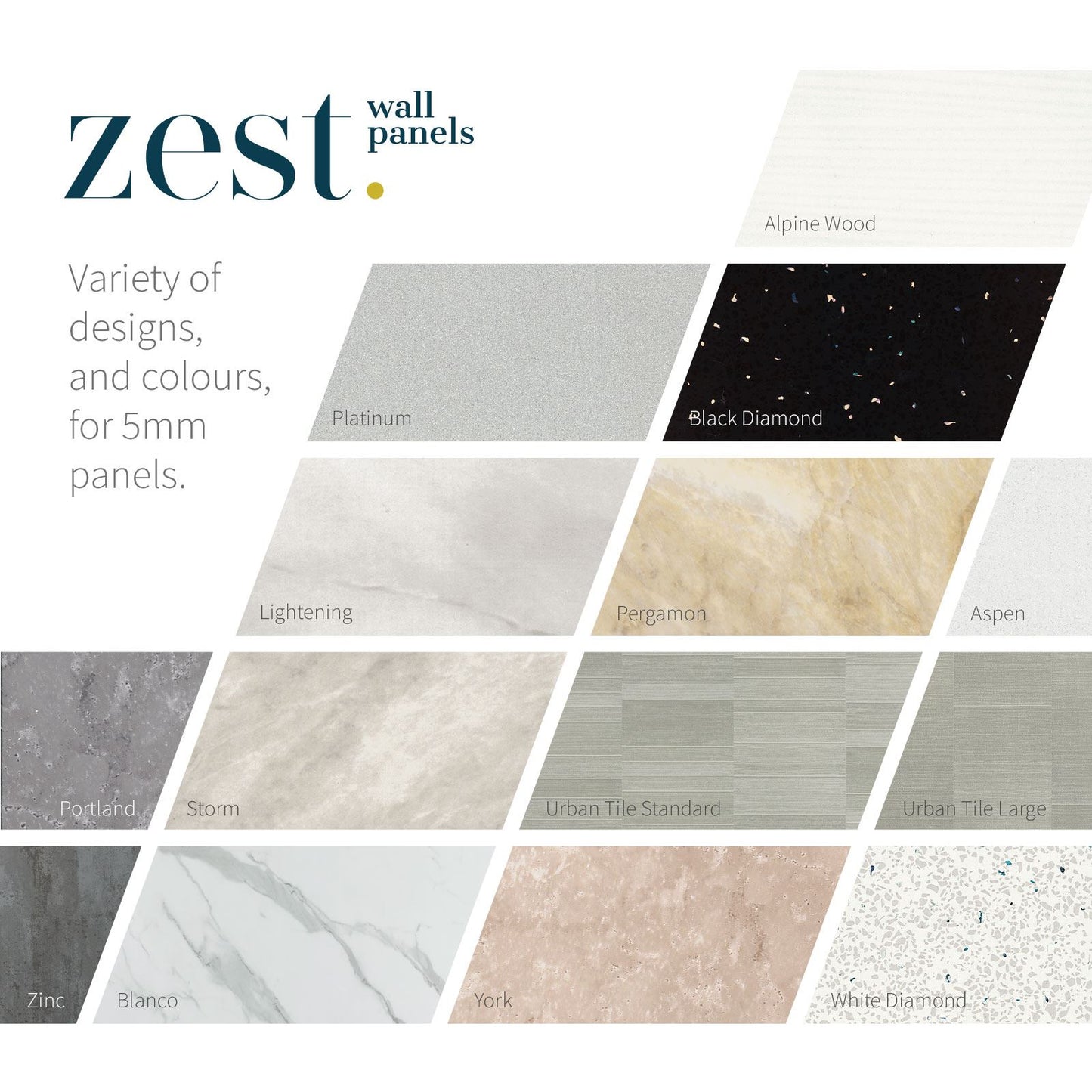 Zest 250mm Wall & Ceiling Panel (4 Pack)